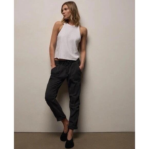 James Perse Pants - Standard James Perse Womens Size 2 Medium Drape Utility Pant Carbon